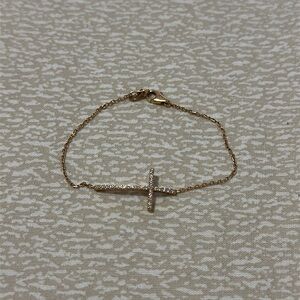 Gold Cross Bracelet